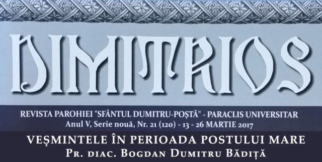 vesmintete in perioada postului mare